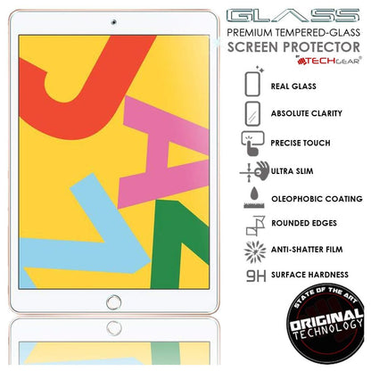 TECHGEAR iPad 10.2" 2021/2020 / 2019 [9H Hardness] Tempered Glass Screen Protector