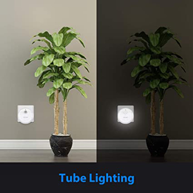 TECKNET LED Night Light, Plug-and-Play Automatic Wall Lights with 2 Lighting Modes, Motion &amp; Light Sensor, Warm White Light