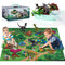 TEMI Dinosaur Toys for Kids 3-5 with Activity Play Mat & Trees, Great Gift for Boys & Girls