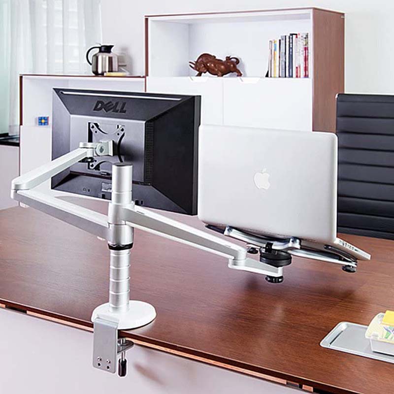 ThingyClub® OA-7X Adjustable Aluminium Universal Laptop and Computer Monitor Stand Desk Mount