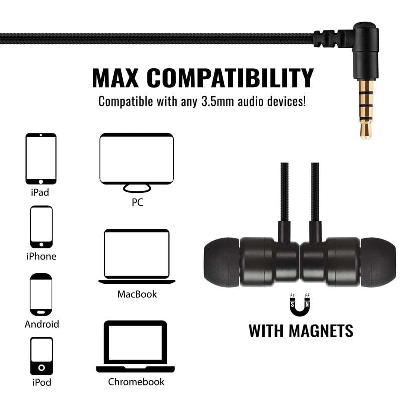ULIX Rider Wired Earphones with Mic Braided Cable