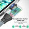 ULT-WIIQ USB C to USB C 90 Degree Angle 100W Fast Charging & 20Gbps Data Transfer 5k/4k@60Hz Video Cable (3M/9.8ft)