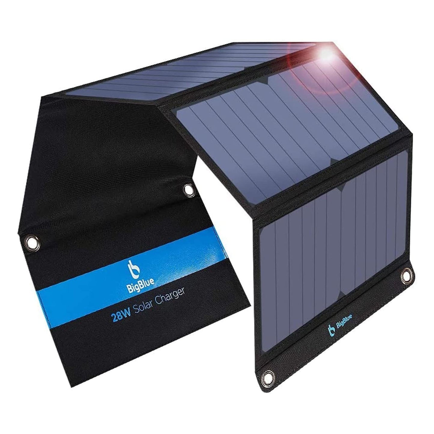 [Upgraded] BigBlue 3 USB Ports 28W Solar Charger(5V/4.8A Max)