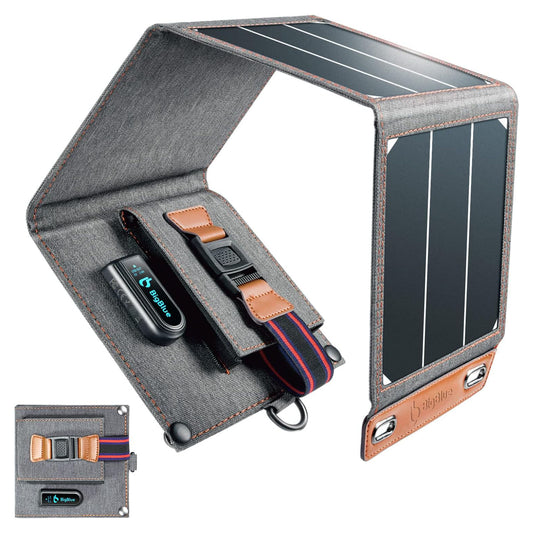 [Upgraded Tiny Solar Charger] BigBlue 14W SunPower Solar Panels (5V/2.4A Max)