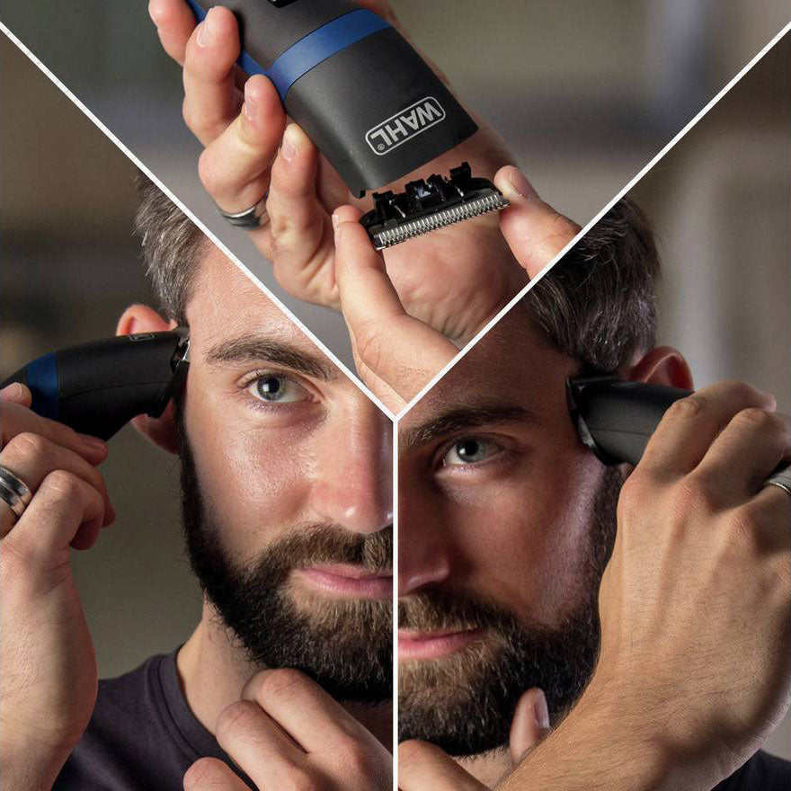Wahl Cord/Cordless Rechargeable Rinseable Blades Hair Clipper Kit for Men