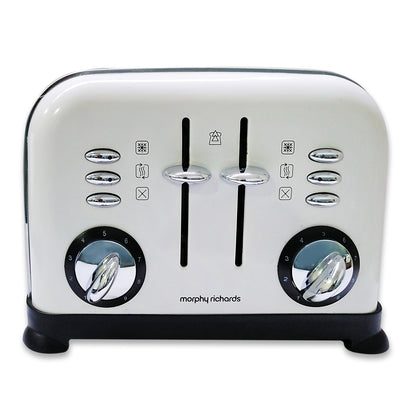 Morphy Richards 4 Slice Accents Toaster - White - 44037