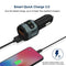 ZeaLife Bluetooth FM Transmitter with QC 3.0 Fast Charging Port Hands Free Calling Car Charger and Music Player Kit