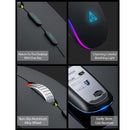 iTopschy LED Bluetooth Mouse Rechargeable Bluetooth (BT5.1+2.4G) Wireless Mouse