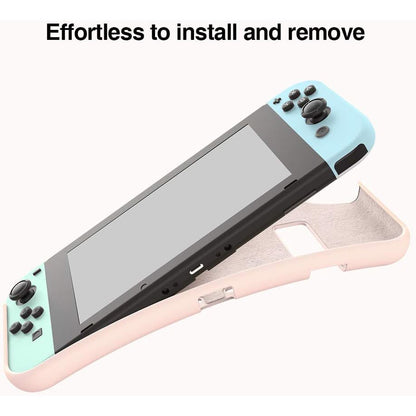 tomtoc Liquid Silicone Protective Case for Nintendo Switch With [2PCS] Screen Protector