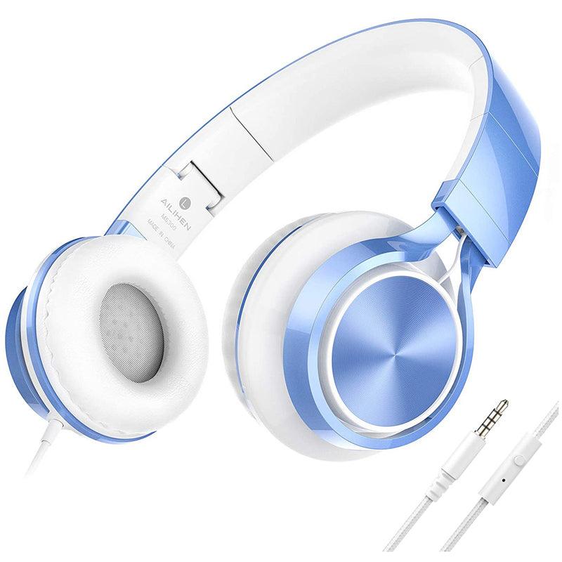 AILIHEN MS300 Folding Wired Headphones with Microphone - DealsnLots