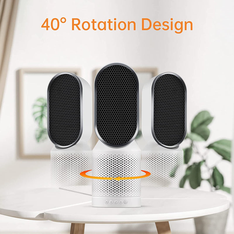 Air Purifier Ionizer with H13 True HEPA Filter 40° Rotation F008