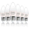 Aiwode 5.5W E27 LED Candle Bulbs, Warm White 2700K | 6 Pack - DealsnLots