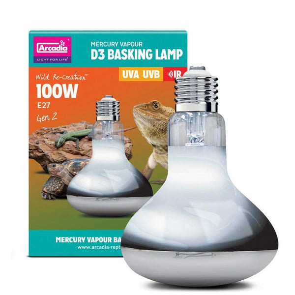 Arcadia D3 UV Basking Lamp, 100W, E27 - DealsnLots