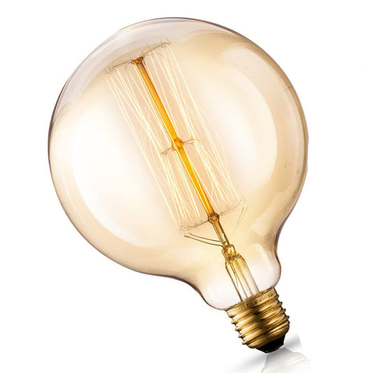 Asgens G125 60W E27 King Size Globe Vintage Edison Bulb 2200K