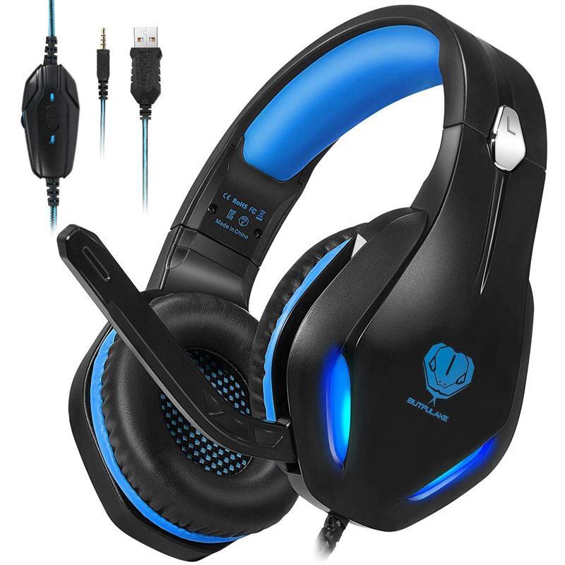 BUTFULAKE GH-2 Over-Ear Gaming Headphones with Noise Canceling Mic - DealsnLots
