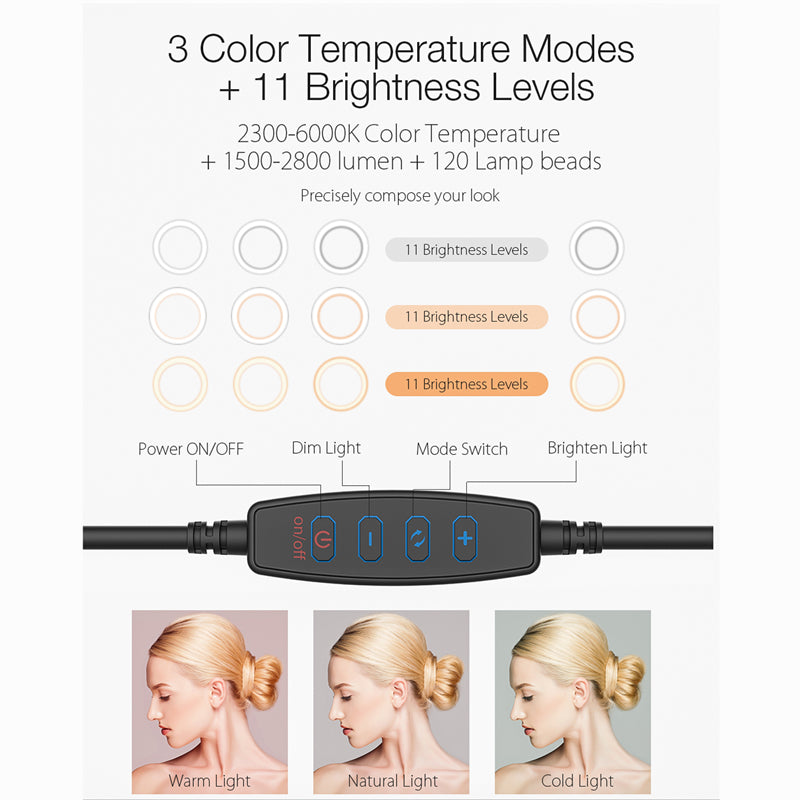 BlitzWolf® BW-SL3 10inch Dimmable LED Selfie Ring Light
