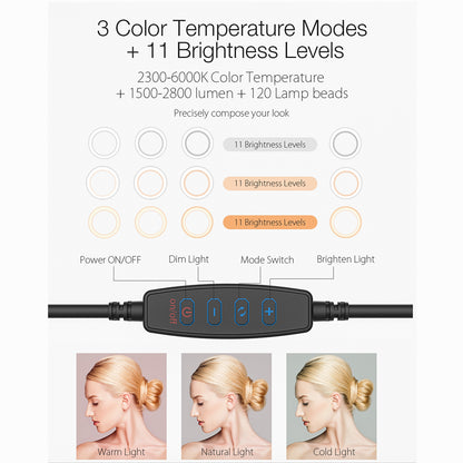 BlitzWolf® BW-SL3 10inch Dimmable LED Selfie Ring Light
