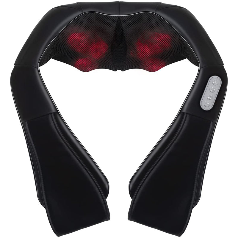 Zyllion Back Neck Shiatsu Massager - Kneading Massage Pillow with Heat for  Shoulders, Lower Back, Feet, and Legs (ZMA-25) 