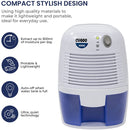 CUQOO HOME Compact 500ml Mini Air Dehumidifier | DYN12070