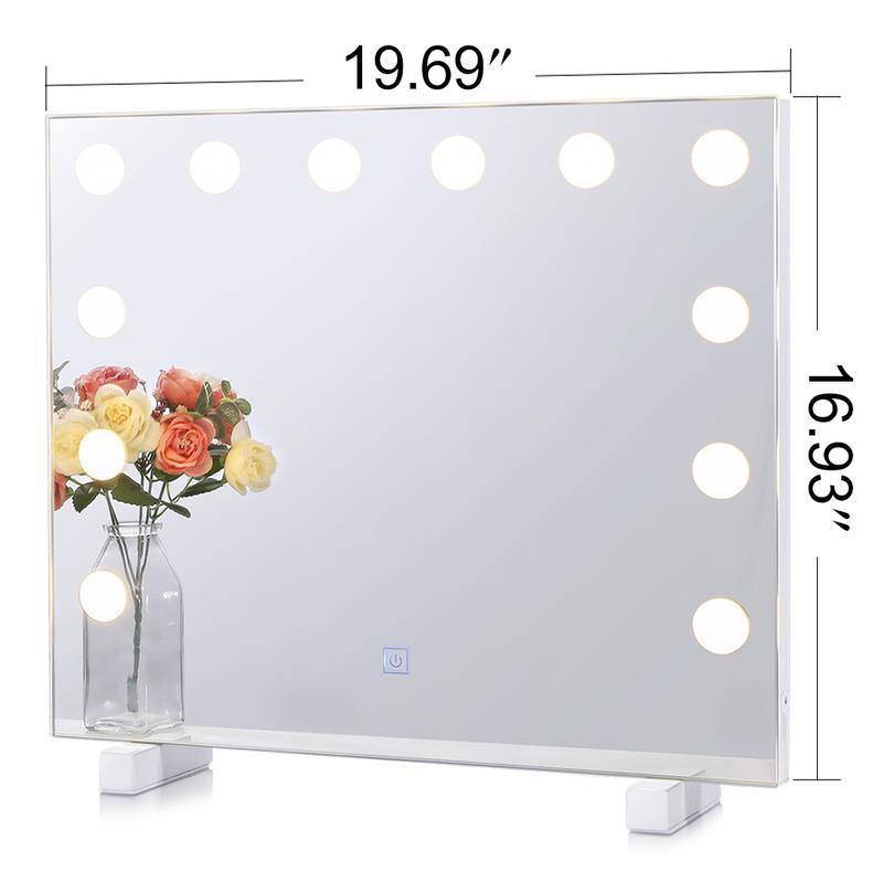 Chende Makeup Mirror Lighted with 12 LED Dimmable Bulbs | Model: HLM5040 - DealsnLots