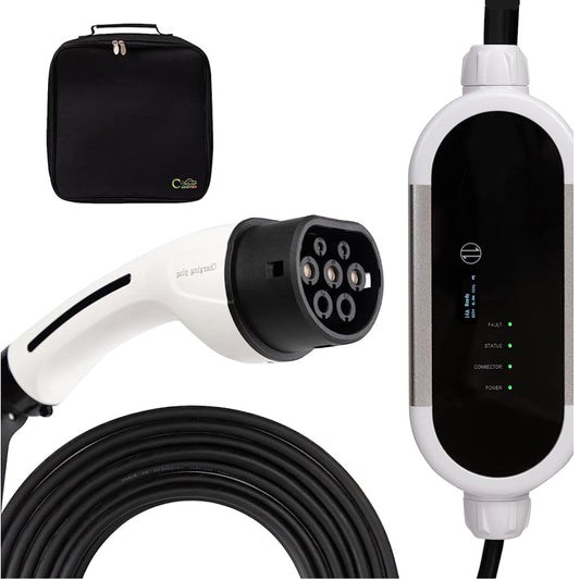 Convitex Electric Car EV Charging Cable Type 2 for New Energy Vehicle with Adjustable Current 8/10/13/16 A and Portable Bag 5M Charging cable