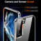 TORRAS Diamond Clear Samsung S21 Case Hard Back with Soft TPU Bumper