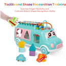DEEXOP Activity Cube Toy Bus Includes Xylophone | 12-18 Months+