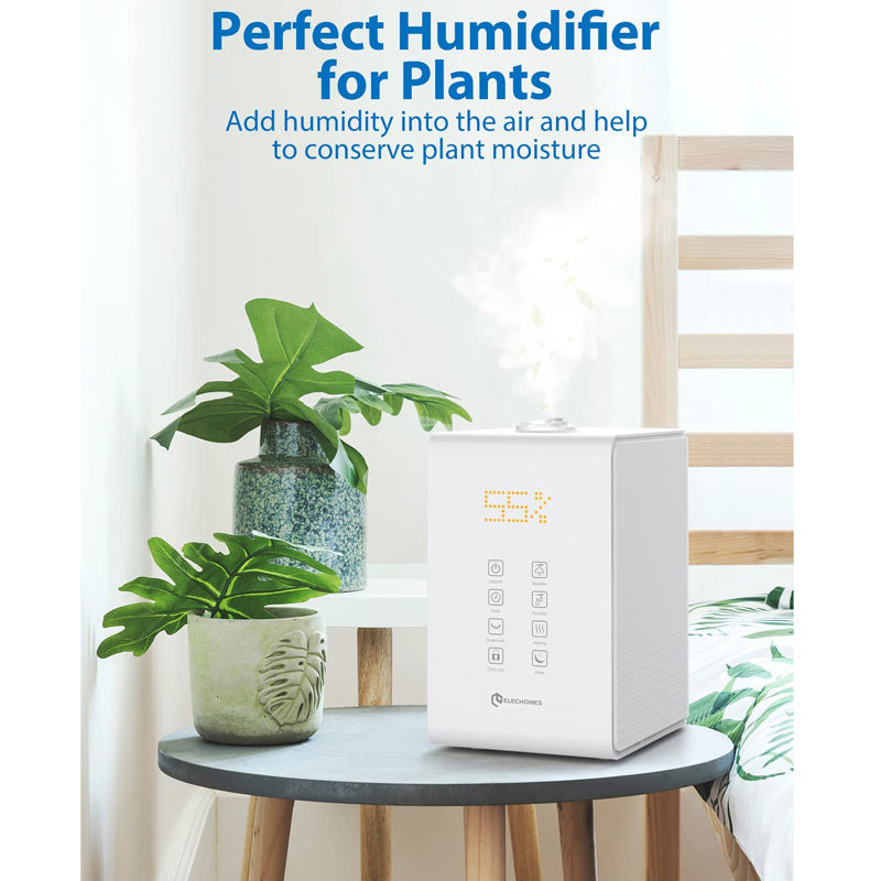 Elechomes Warm and Cool Mist Humidifier 5.5L Humidity Sensor LED Display with Remote Control | SH8820