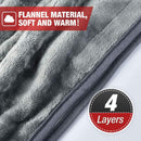 Electric Heated Blanket 135x185cm with 10 Adjustable Temperature Levels 180W | OB-008