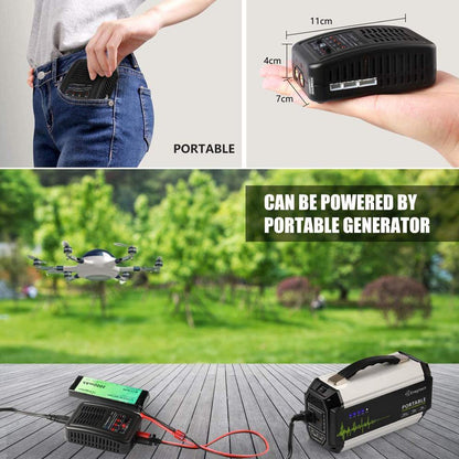 Enegitech e430 Compact Balance Charger for LiPo Life Battery  [30W 100-240V 1-3A] - DealsnLots