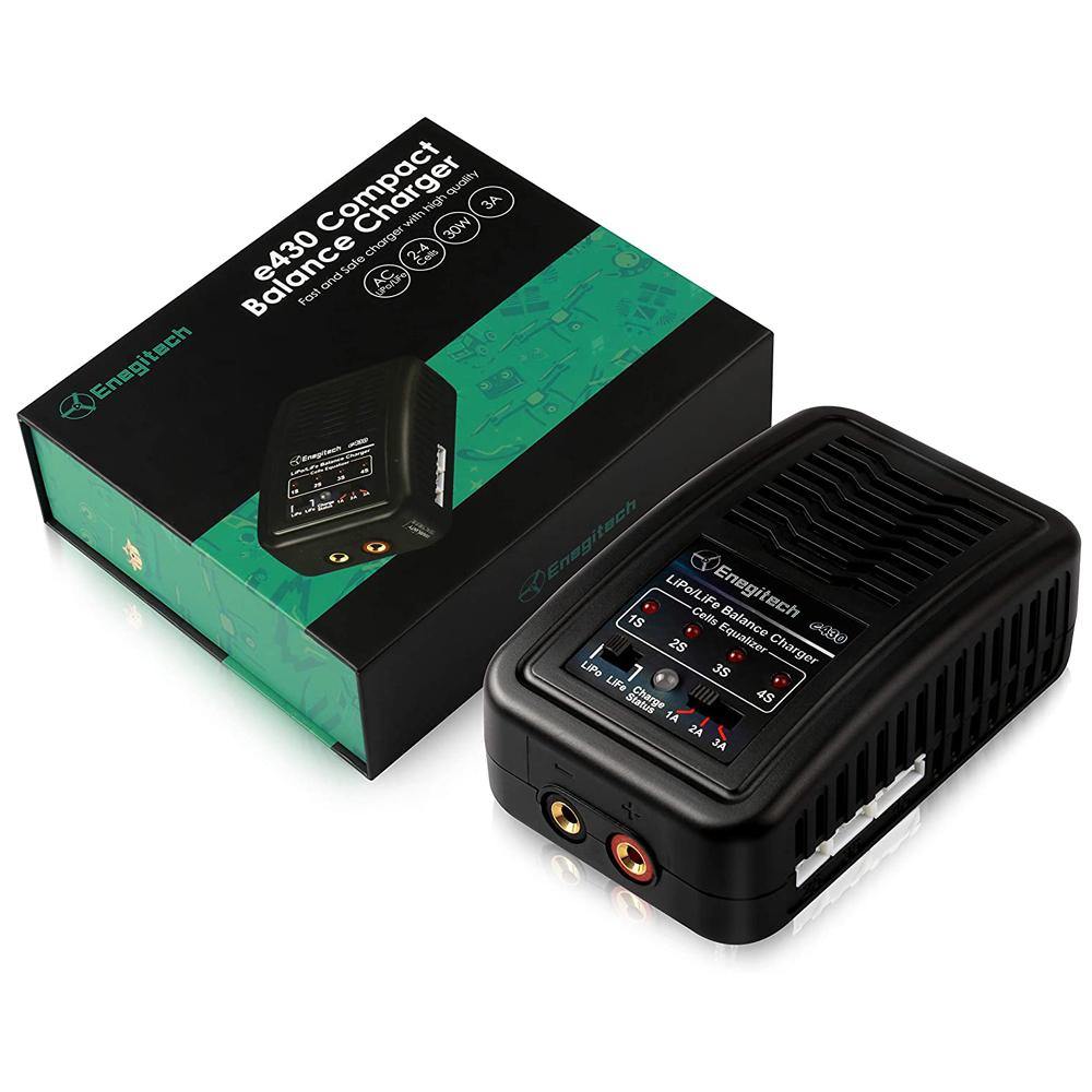 Enegitech e430 Compact Balance Charger for LiPo Life Battery  [30W 100-240V 1-3A] - DealsnLots