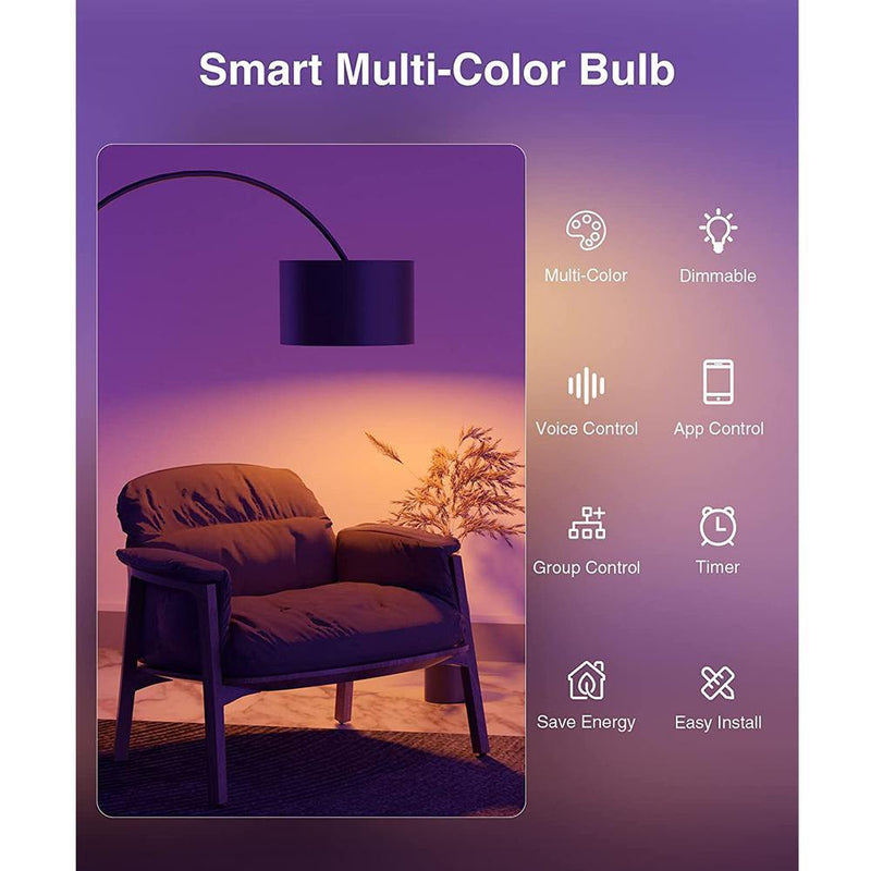 GOSUND WB4 B22 8W Smart Light Bulbs Work with Alexa & Google Home - DealsnLots