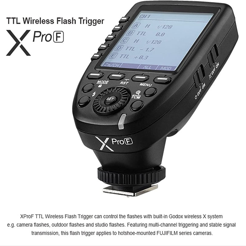 Godox XPro-F for Fuji Fujifilm TTL Wireless Flash Trigger 1/8000s HSS