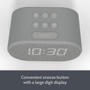 I-BOX LITE Bedside Non Ticking LED Backlit Alarm Clock - DealsnLots