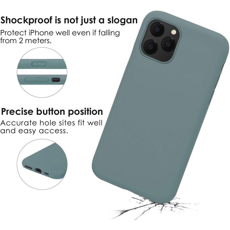 JASBON Shockproof Liquid Silicone Phone Case for iPhone 11 Pro