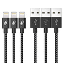JECENT 3 Pack Lightning to USB Nylon Braided iPhone Cable 1M - DealsnLots