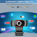 J JOYACCESS USB HD 1080P Webcam with Microphone