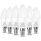 Jandcase C37 E14 LED Candle Light Bulbs 3000K | 6 Pack