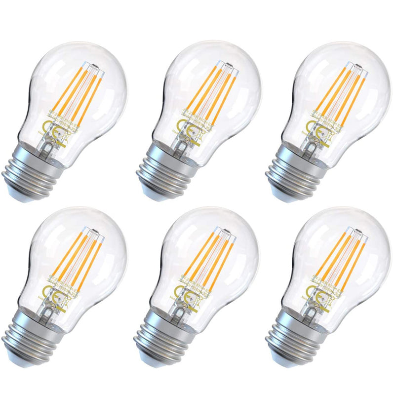 LED Filament 6W 810Lm Vintage Light Bulbs 2700K Warm White 6 Pack