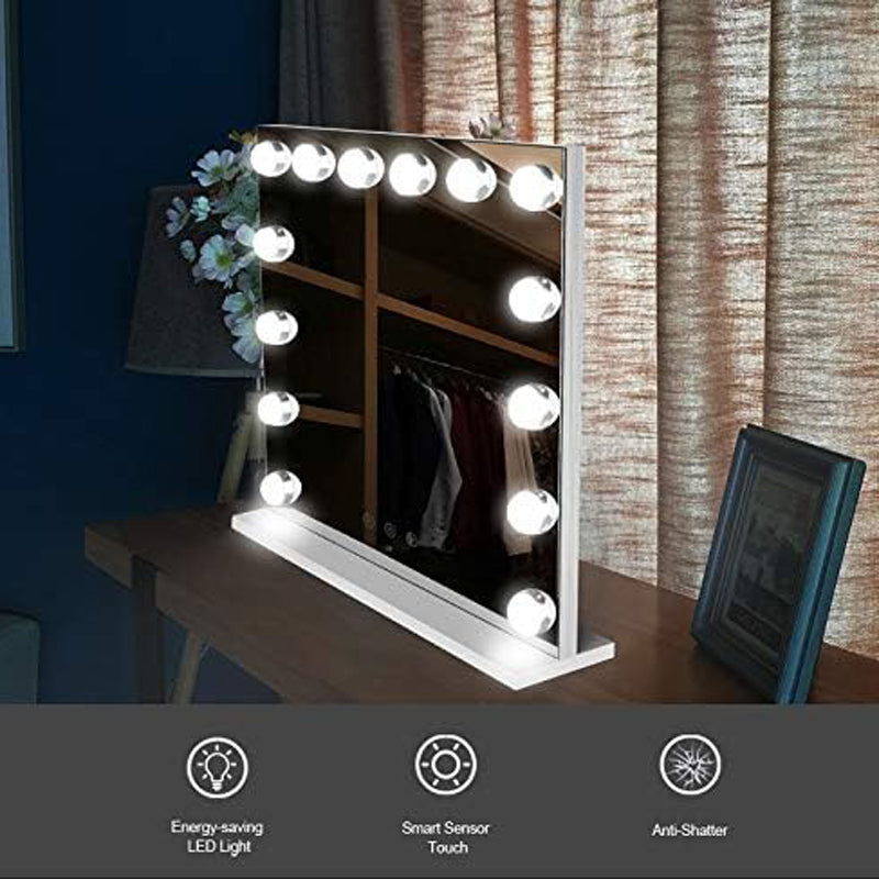 LIANWANG Hollywood Makeup Mirror with LED Lights with 14 Dimmer LED Bulbs
