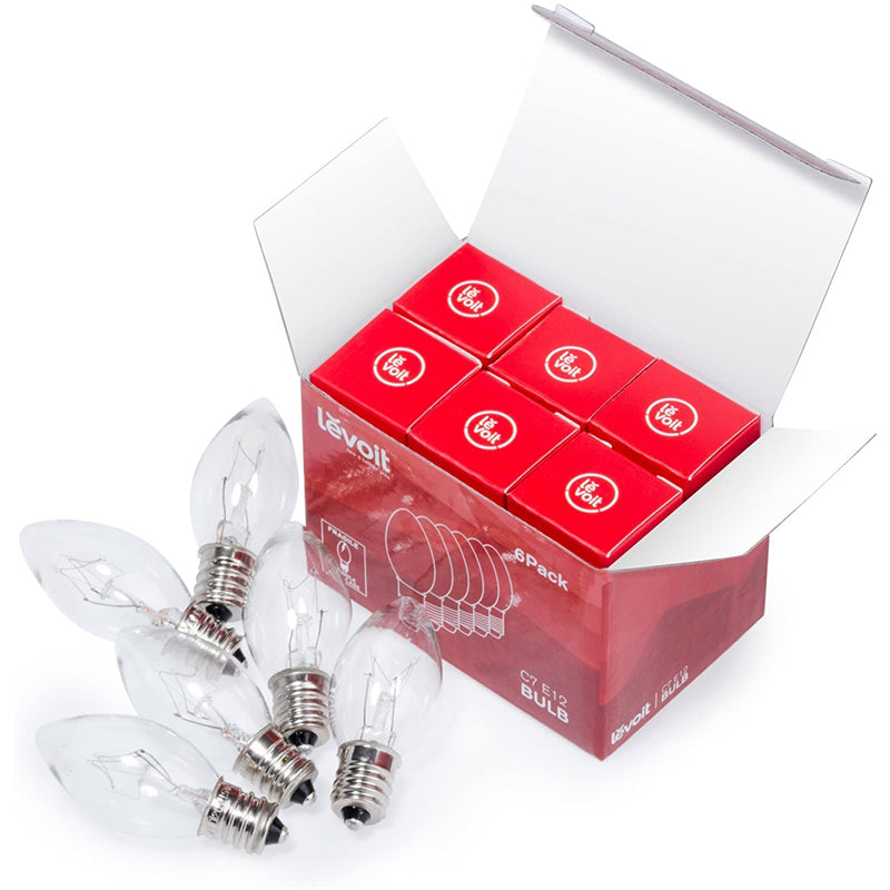 Levoit C7 E12 15W Salt Lamp Light Bulbs | 6 Pack