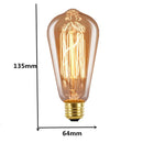 Licperron E27 ST64 60W Edison Vintage Light Bulbs | Dimmable, 6 Pack