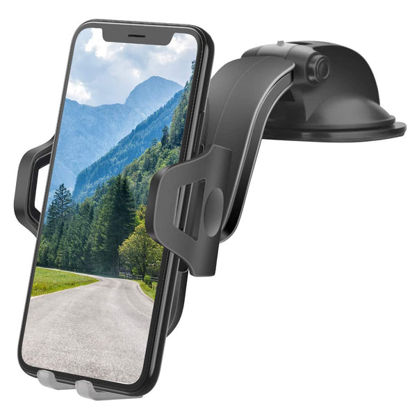 Lidasen Car Phone Holder, Universal Mobile Phone Mount with One Button Release & Strong Sticky Gel