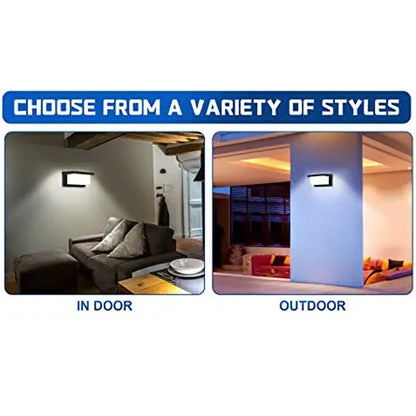 Lightess 18 W LED Wall Light Outdoor Lamp 6000K Cool White