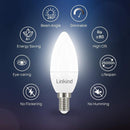 Linkind E14 Type B35 LED Candle Light Bulbs Dimmable 5W 5000k Daylight | 6 Pack - DealsnLots