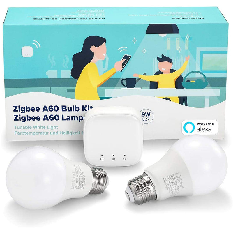 Linkind Zigbee Smart E27 LED 9W Bulb Set | 2 PACK
