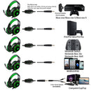 MASACEGON H-11 Stereo Gaming  Headphones with Mic, LED Light | Green