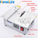 NOVELLIFE R3 Mini Table Saw Tabletop Small DIY Woodworking Model Cutting Machine