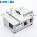 NOVELLIFE R3 Mini Table Saw Tabletop Small DIY Woodworking Model Cutting Machine