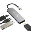 NOVOO 5 in1 USB C Hub with HDMI 4K Adapter | NVTCHD2USTGY-SJ